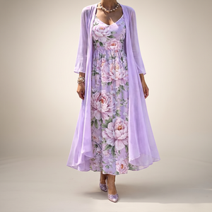 CALEDON FLORAL OVERLAY DRESS SET