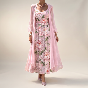 CALEDON FLORAL OVERLAY DRESS SET