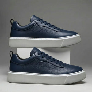 BROMLEY GRAINED LEATHER TRAINERS
