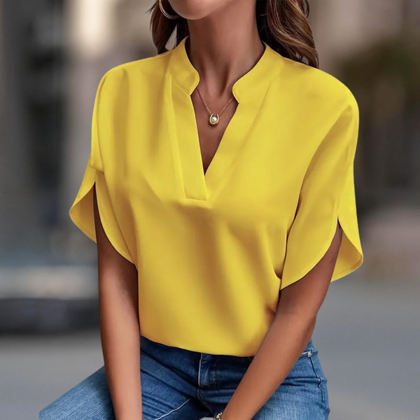 FRANCESCA CLASSIC V-NECK TOP