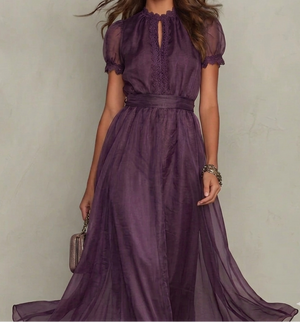 CAMELLIA LONG VINTAGE DRESS