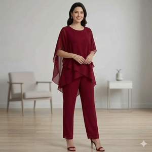 ELLA ELEGANT TOP & PANTS COMBO