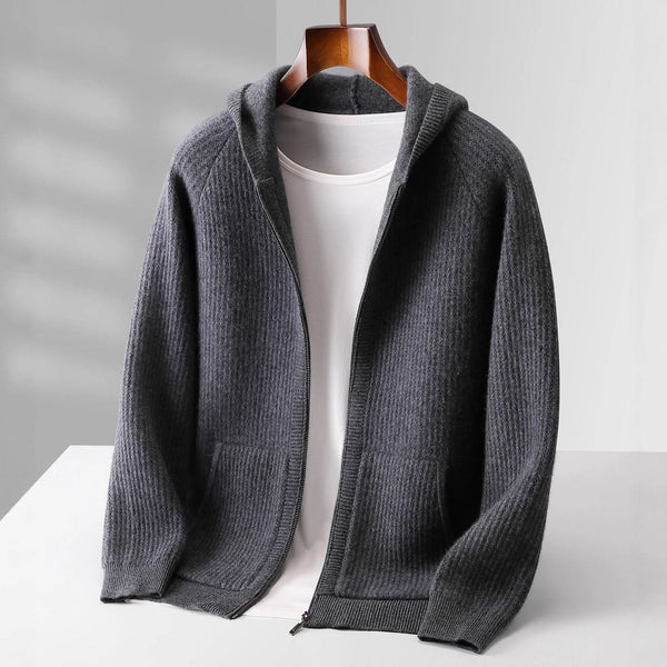 SORRENTO CASHMERE ZIP HOODIE