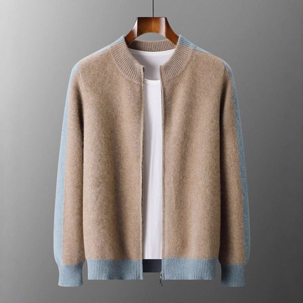 FERRARA CASHMERE ZIP-THROUGH JACKET