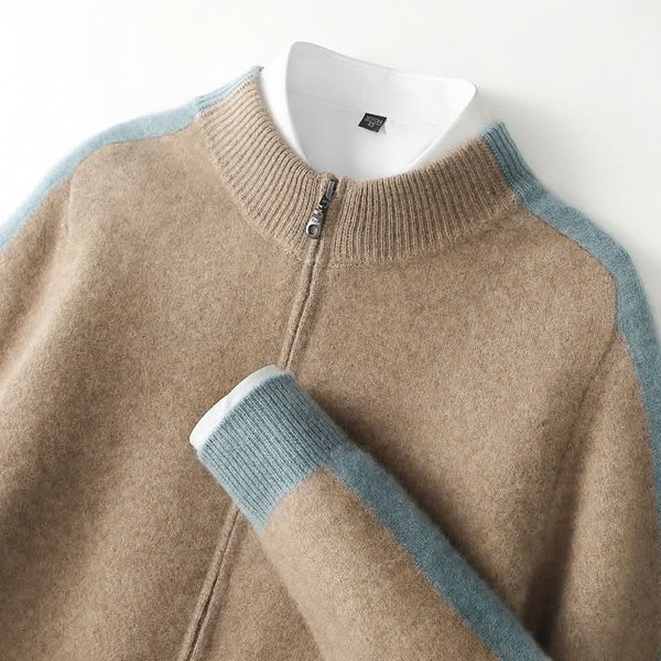 FERRARA CASHMERE ZIP-THROUGH JACKET
