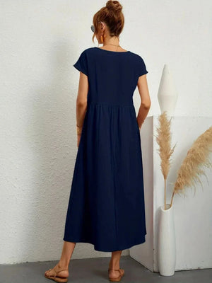 AVA LUXE FLUID MIDI DRESS