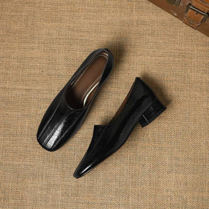 Flea Genuine Leather Loafer Pumps