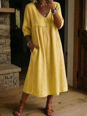 DAISY LACE TRIM DRESS