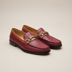 ORVANI COWHIDE LEATHER LOAFERS