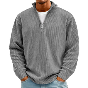 Men's Corduroy Quarter Zip Sweater