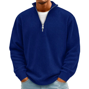 Men's Corduroy Quarter Zip Sweater