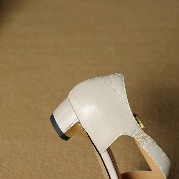 MARGAUX — Sandales à Brides Croisées en Cuir Véritable