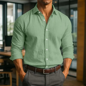 KINGSLEY LINEN LONG SLEEVE SHIRT