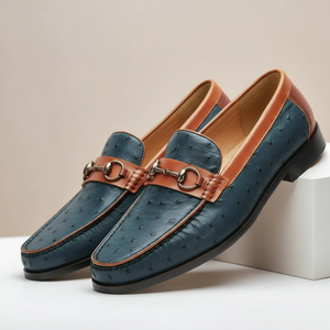 ORVANI COWHIDE LEATHER LOAFERS