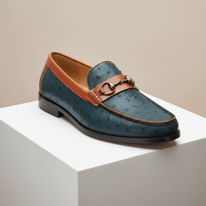 ORVANI COWHIDE LEATHER LOAFERS