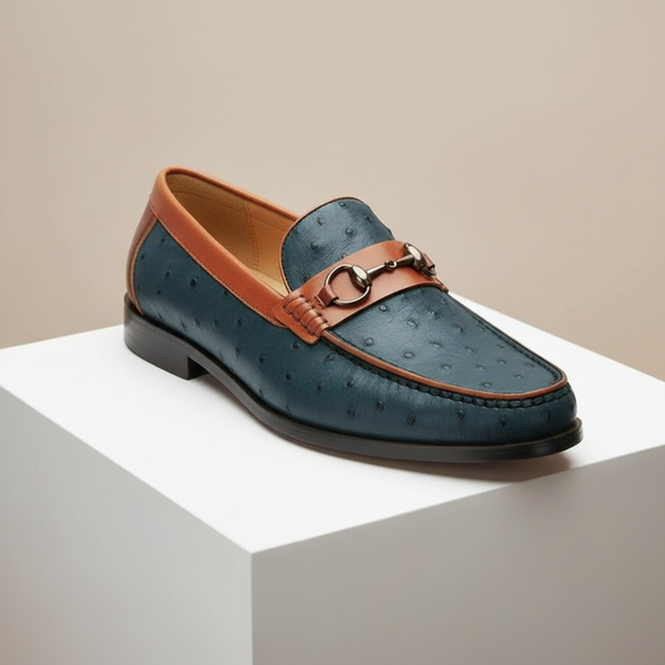 ORVANI COWHIDE LEATHER LOAFERS