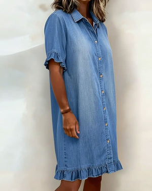 ROSAMERE FLATTERING DENIM DRESS