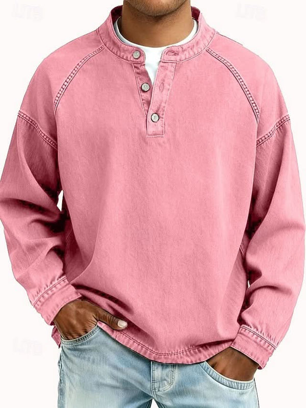 BROMLEY RELAXED HENLEY SWEATSHIRT
