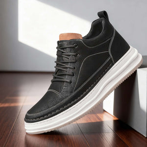 ROBERT JOHNSON — Textured Leather Sneakers