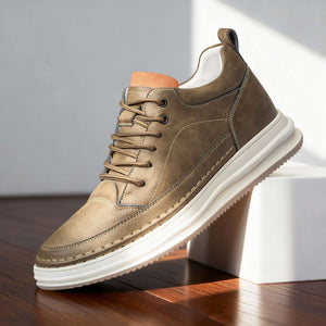 ROBERT JOHNSON — Textured Leather Sneakers