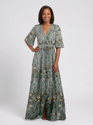 ELSIE V-NECK FLORAL DRESS