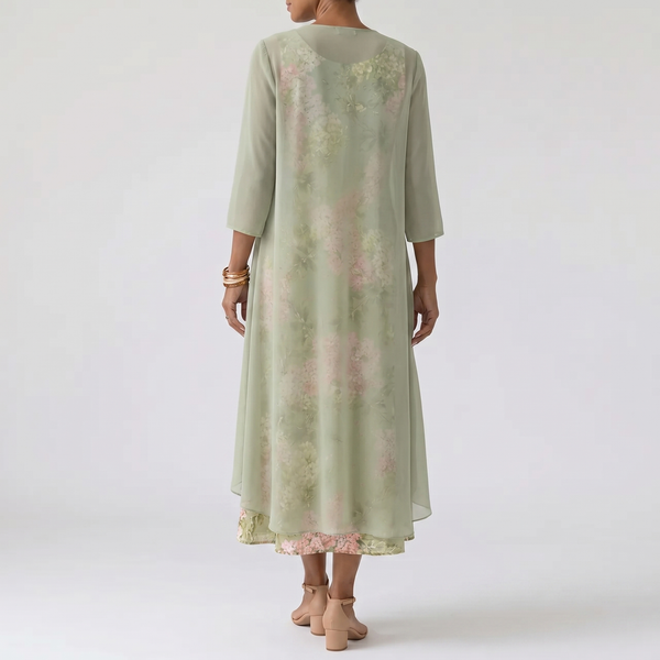 AMELIE SOFT GARDEN MIDI DRESS