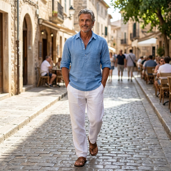 HARRISON LINEN POLO