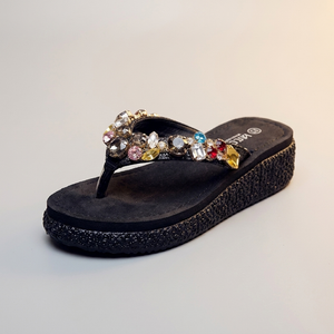 SORELLA JEWELLED PLATFORM SANDALS