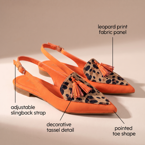 VALENCIA ORANGE BALLET FLATS