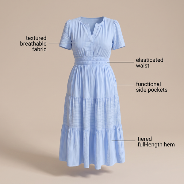 CELESTE RELAXED MAXI DRESS
