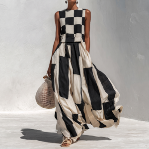 FLORENCE MODERN PATTERN MAXI DRESS
