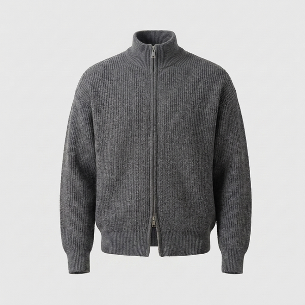 HOLLIS SMART-CASUAL ZIP CARDIGAN