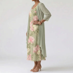 AMELIE SOFT GARDEN MIDI DRESS
