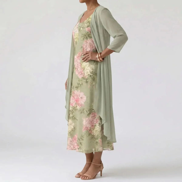 AMELIE SOFT GARDEN MIDI DRESS