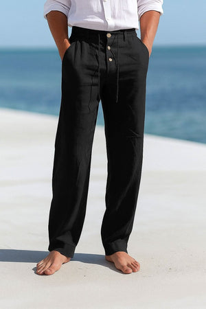 ETHAN LINEN TROUSERS