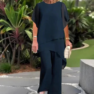 ELLA ELEGANT TOP & PANTS COMBO