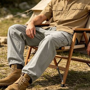 BROMLEY COTTON LINEN TROUSERS