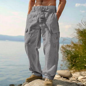 BROMLEY COTTON LINEN TROUSERS